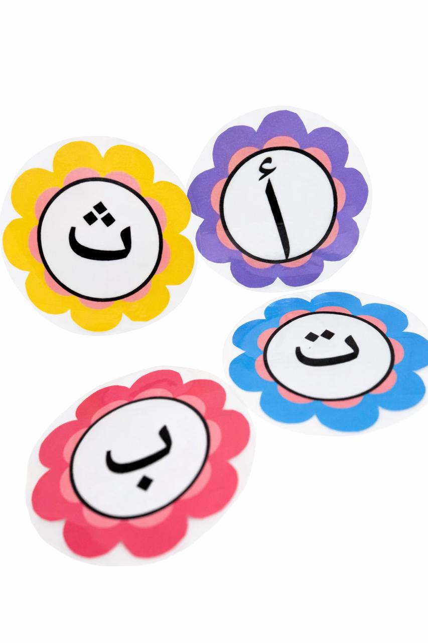 بطاقات الحروف الهجائية (أ-ي)